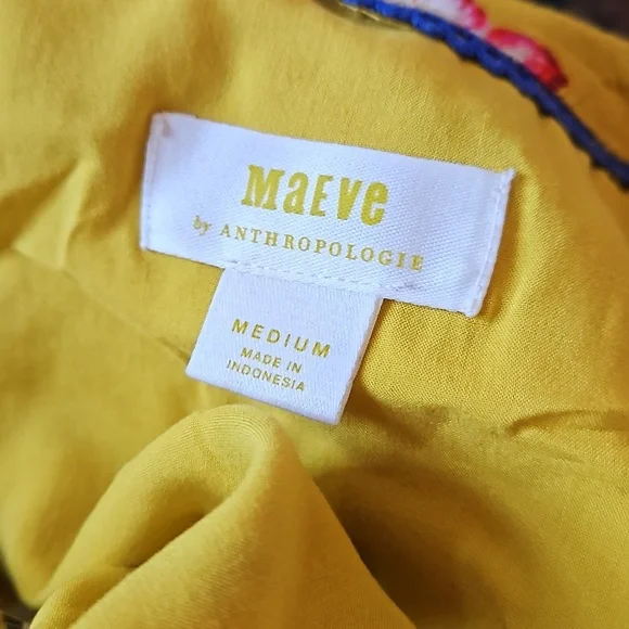 Maeve By Anthropologie Faux Wrap Floral Ruffled Dress - Picture 5 of 8